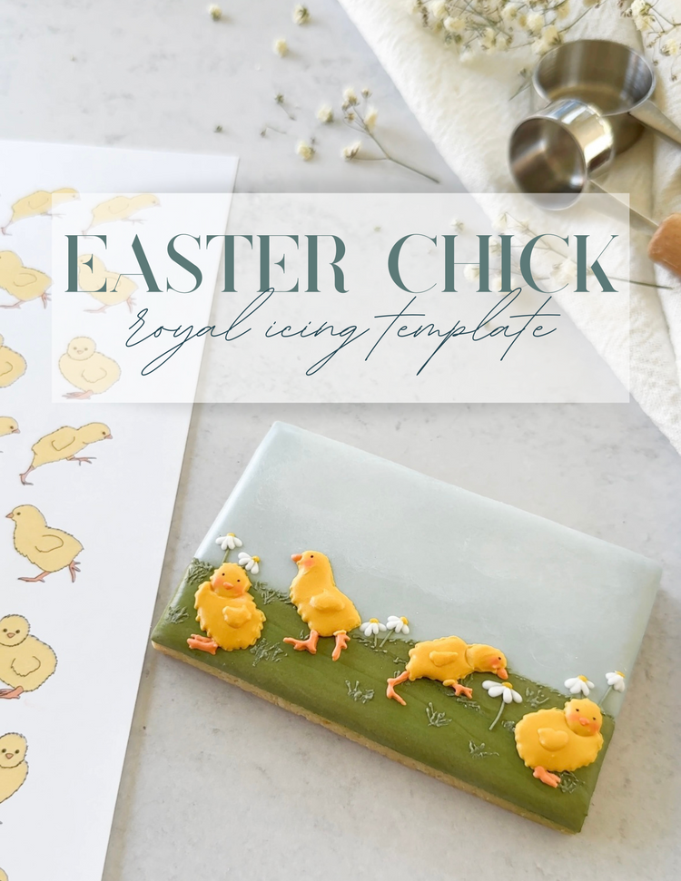 Easter Chick Royal Icing Transfers