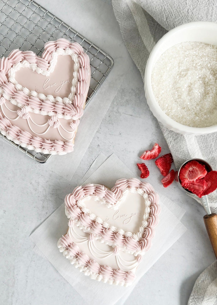 Vintage Valentine's Day Cookie Cake E-Book