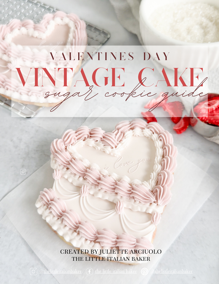 Vintage Valentine's Day Cookie Cake E-Book