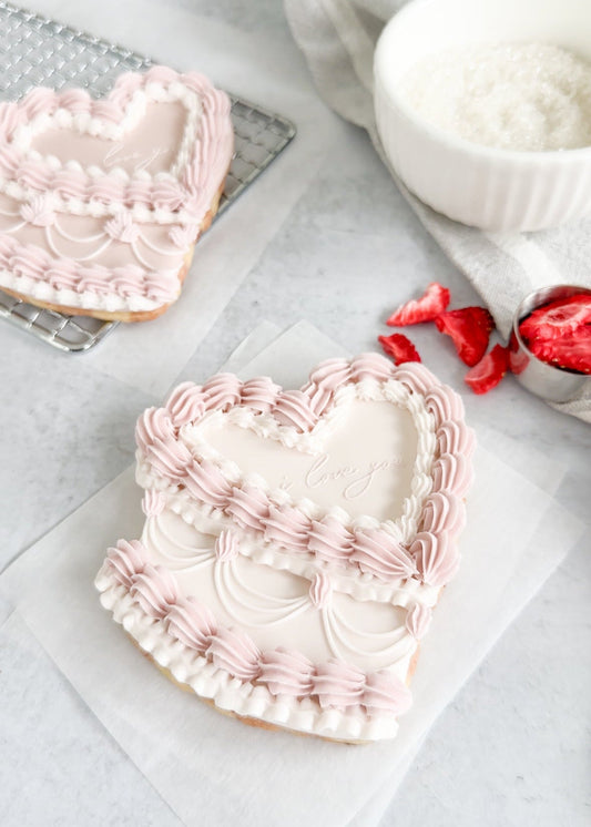 Vintage Valentine's Day Cookie Cake E-Book